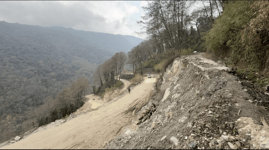 Upper Chhukha Gewogs endured daily travel hassles due to impassable road
